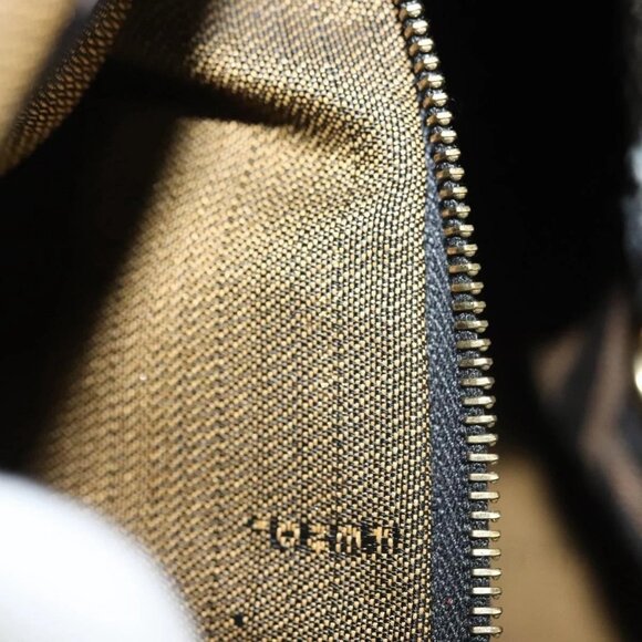 FENDI Zucca Canvas Backpack Black Brown Auth 134435 - Picture 11 of 16